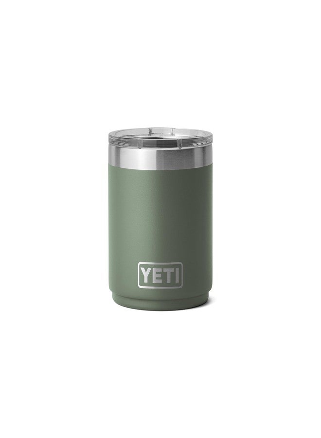 YETI Rambler 10 oz Stackable Lowball 2.0, Vacuum Insulated, Stainless Steel with MagSlider Lid, Camp Green - Image 1